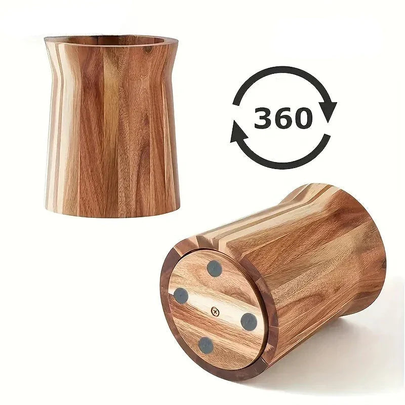360° Wooden Utensil Caddy