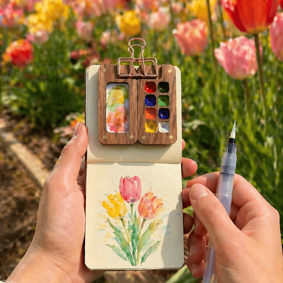 Pocket Paint Studio - Mini Watercolor Kit