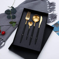 Matte Gold & Black